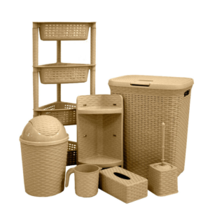 Bubble | 7 in 1 Bathroom Set - Beige