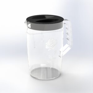 Ananas | 2L Pitcher With Top Lid - Black