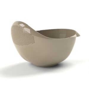 Peak | 2-in-1 Rice Strainer and Bowl - Beige