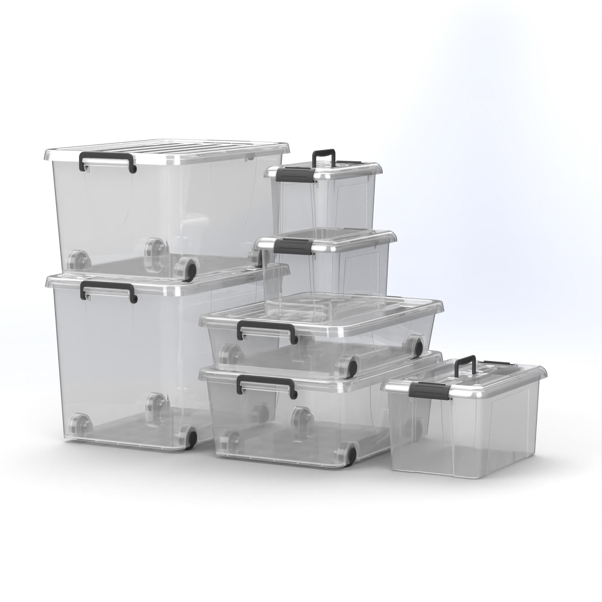 Storage Boxes Set  7 Storage Organizing Boxes – 3MPLAST
