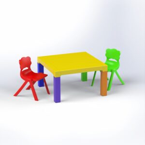 Kids Set | 2 Bisbibs Chairs With Venice Table